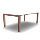 Tischbeine Kastanienbraun